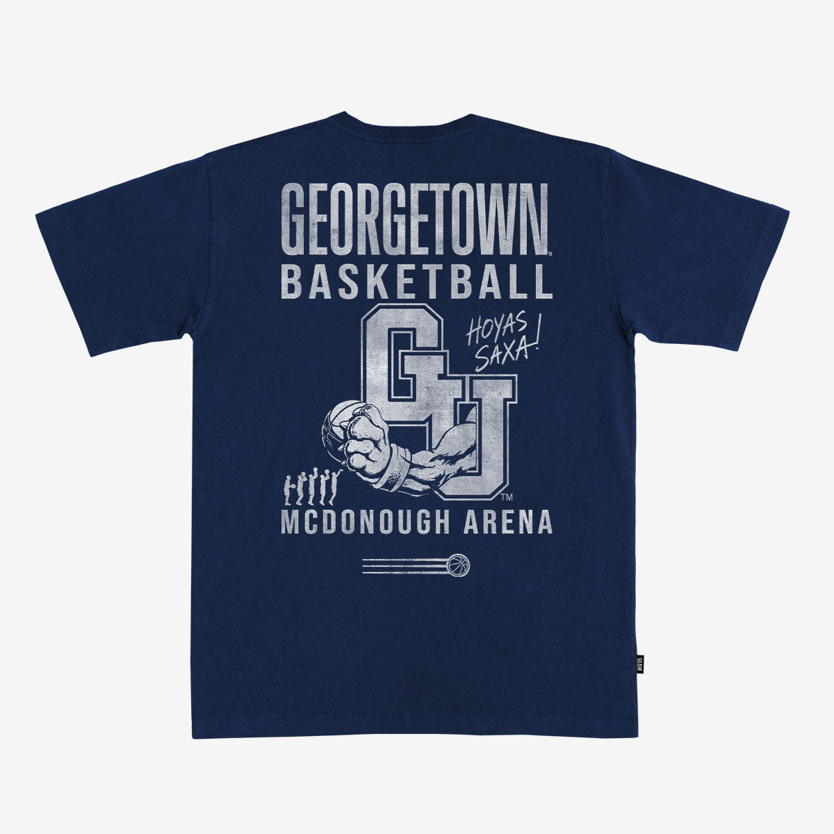Georgetown Basketball Hoya Saxa Heavy Tee