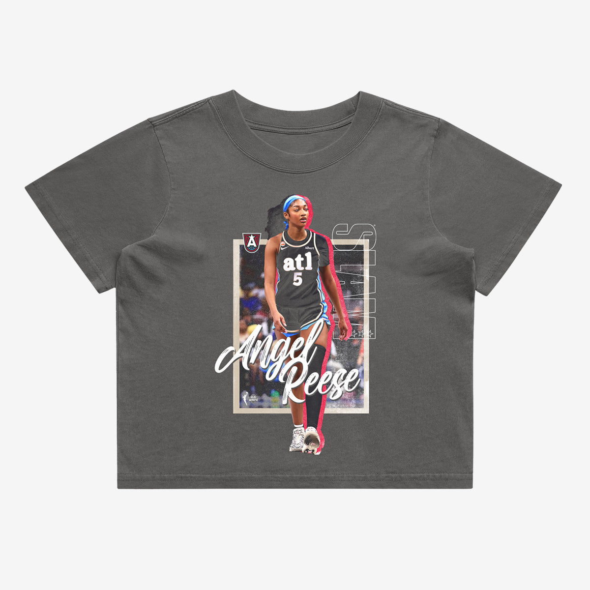 Atlanta Dream Player Crop Tee - Angel Reese (SLAM 262)