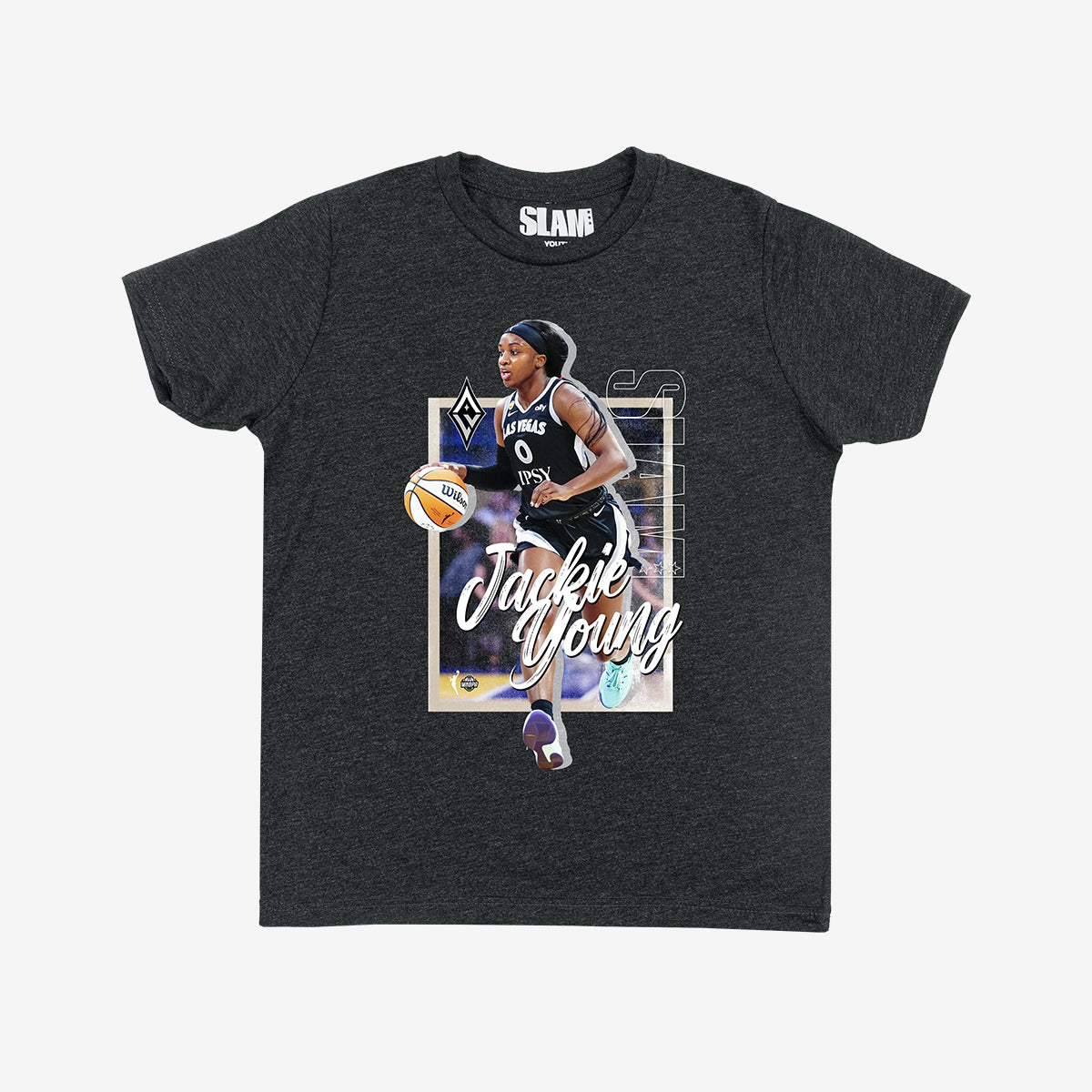 Las Vegas Aces Player Youth Tee - Jackie Young (SLAM 262)
