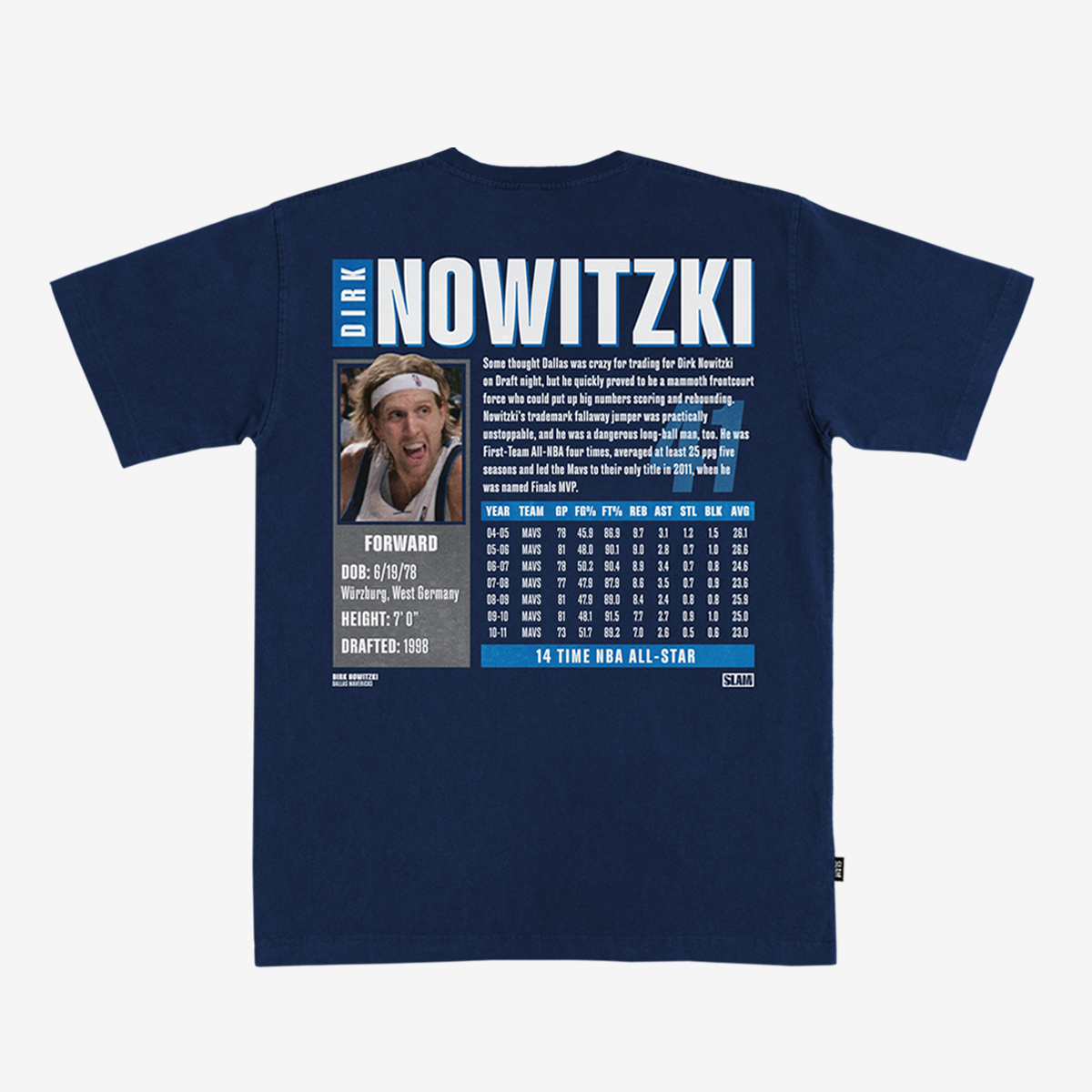 SLAM Top 500 Dirk Nowitzki Heavy Tee