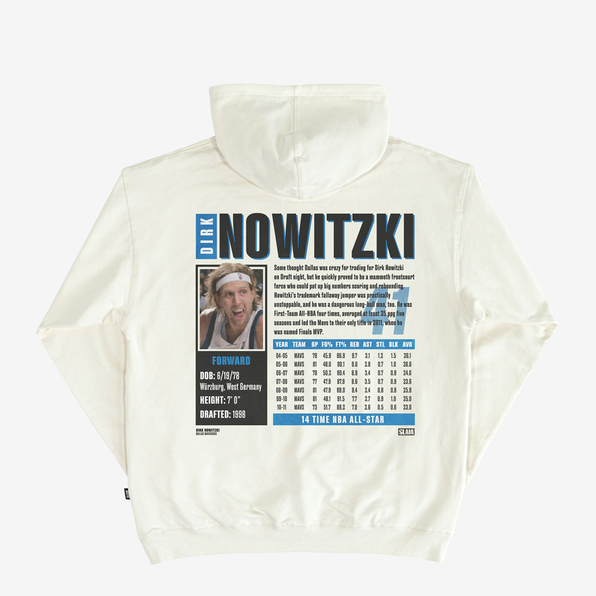 SLAM Top 500 Dirk Nowitzki Hoodie