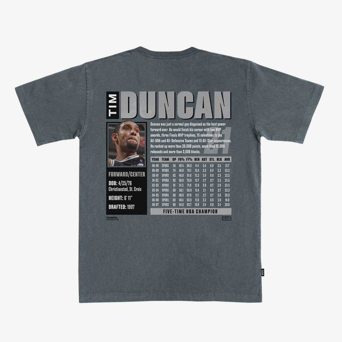 SLAM Top 500 Tim Duncan Heavy Tee