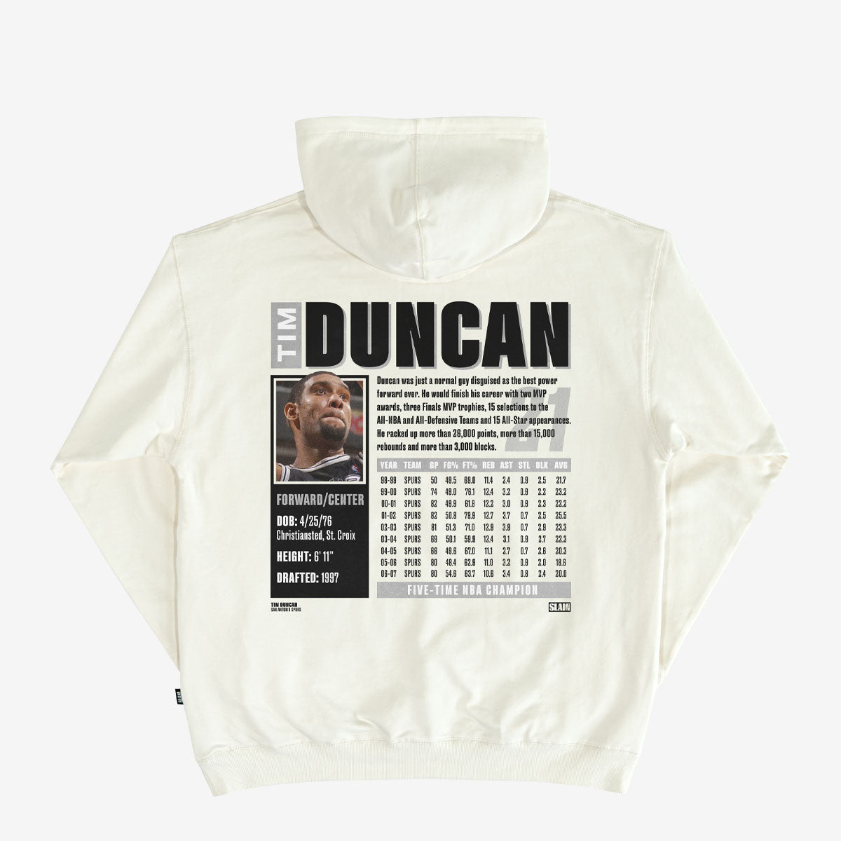 SLAM Top 500 Tim Duncan Hoodie