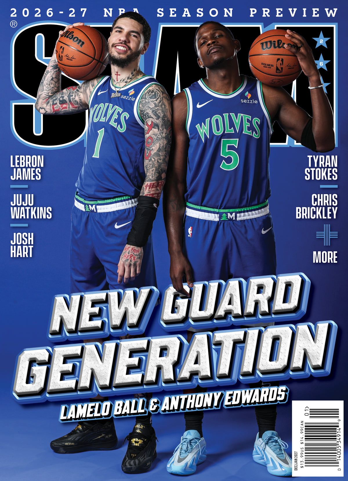 SLAM 265: Anthony Edwards + LaMelo Ball Magazine (Cover 2 of 5)