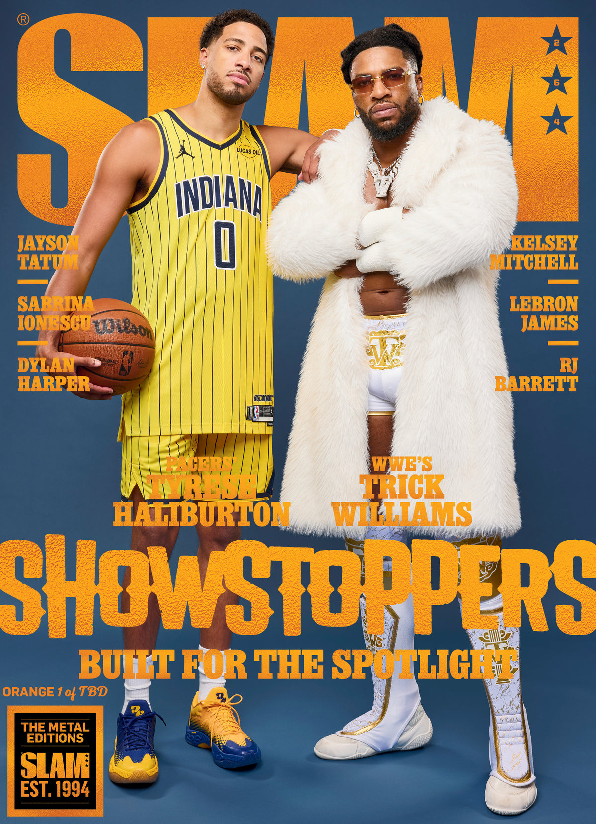 SLAM 264: Tyrese Haliburton + Trick Williams Magazine - Orange