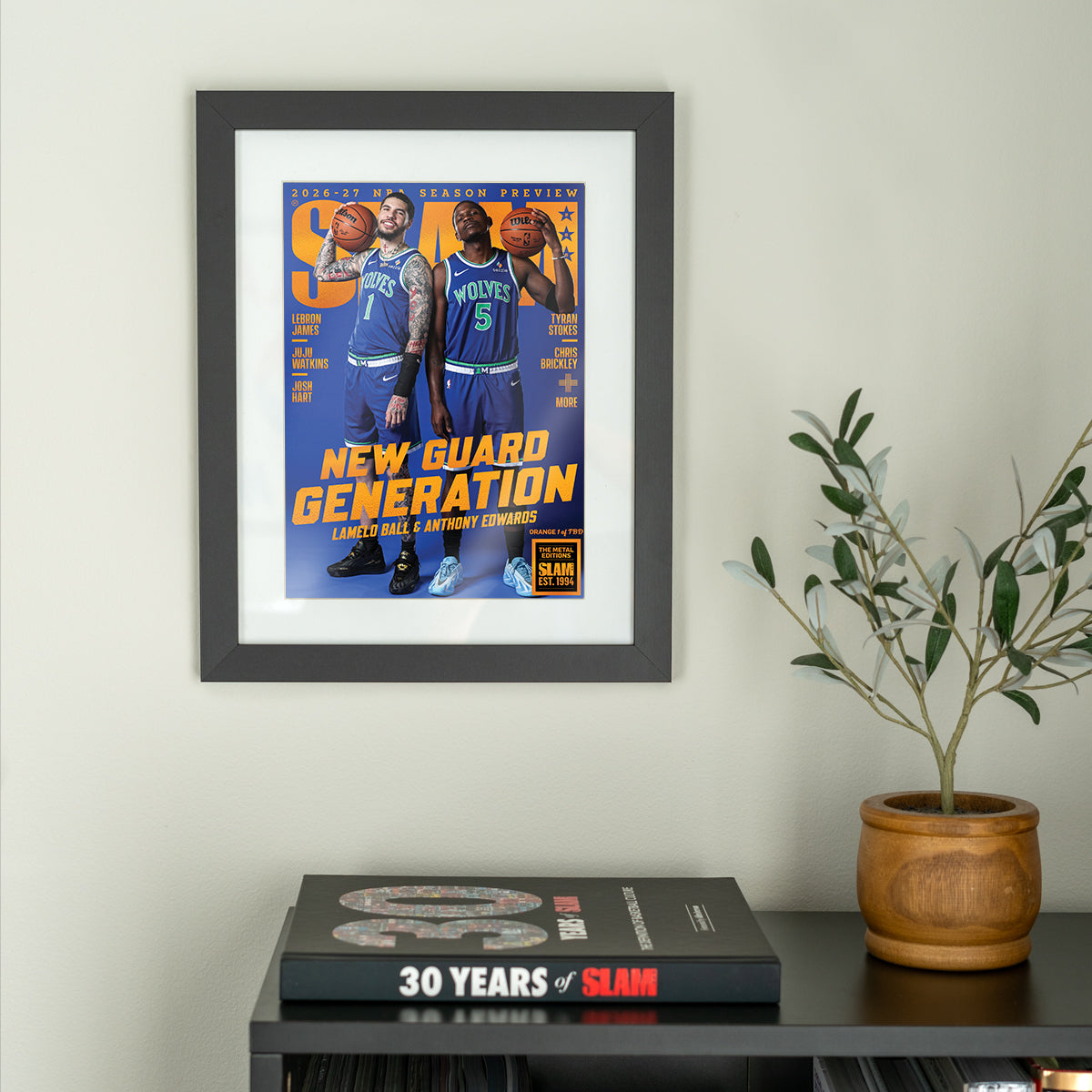 ORANGE METAL: SLAM 265: Anthony Edwards + LaMelo Ball Magazine (#D/TBD)
