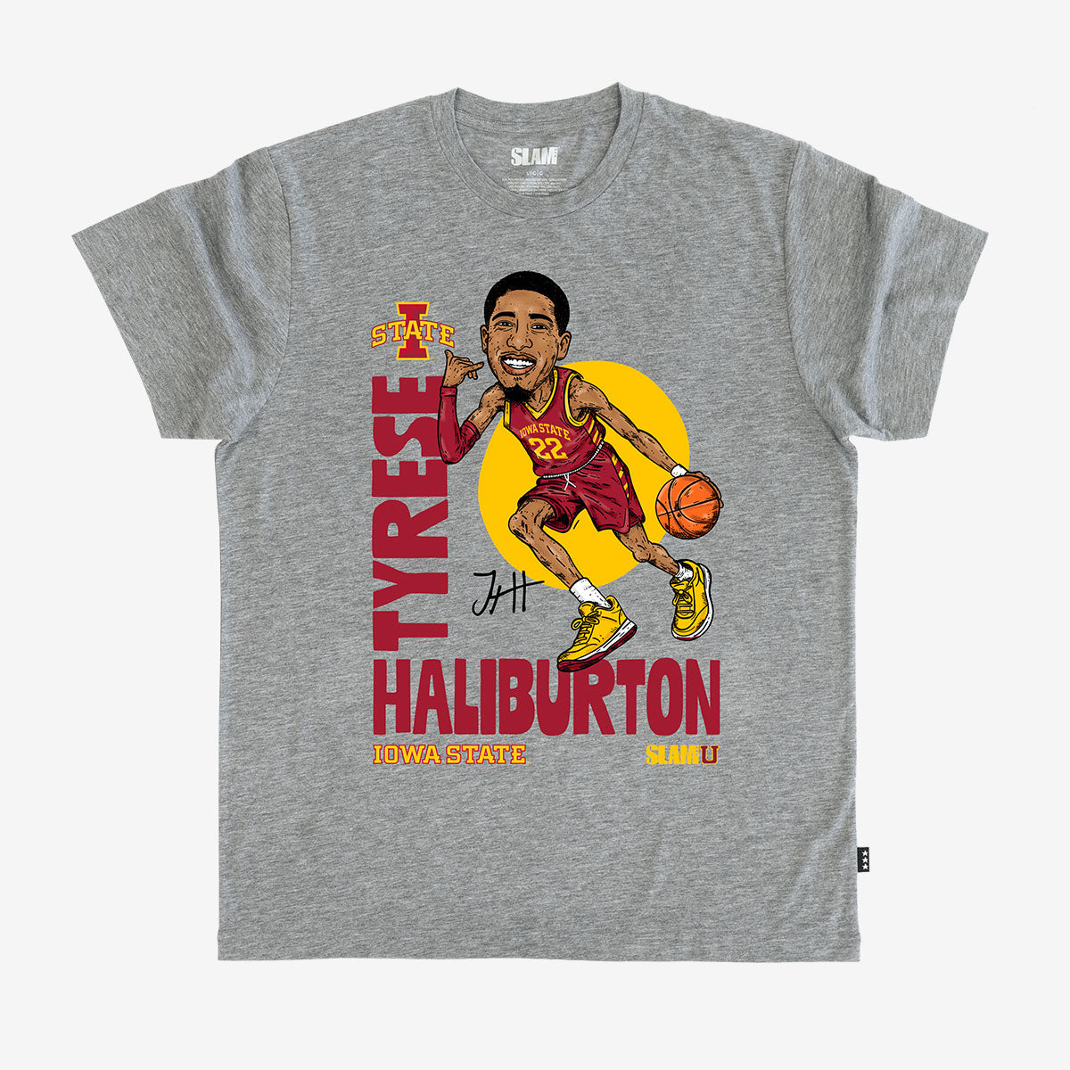 SLAMU Caricature Heritage Tee - Tyrese Haliburton (Iowa State)