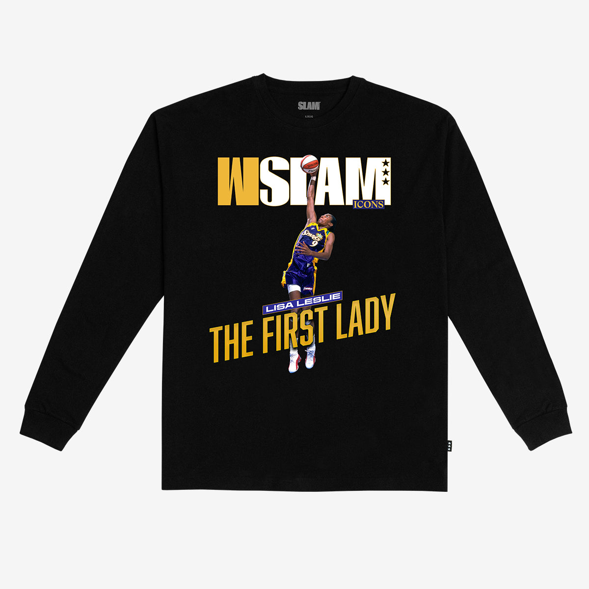 WSLAM Court Origins Cover L/S Tee - Lisa Leslie (Sparks Icons)