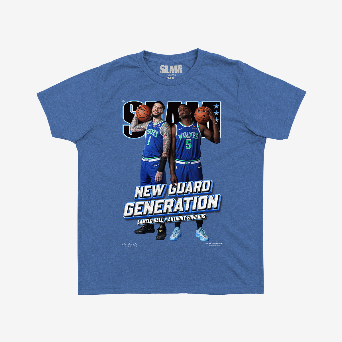 SLAM Youth Cover Tee - Anthony Edwards + LaMelo Ball (SLAM 265)