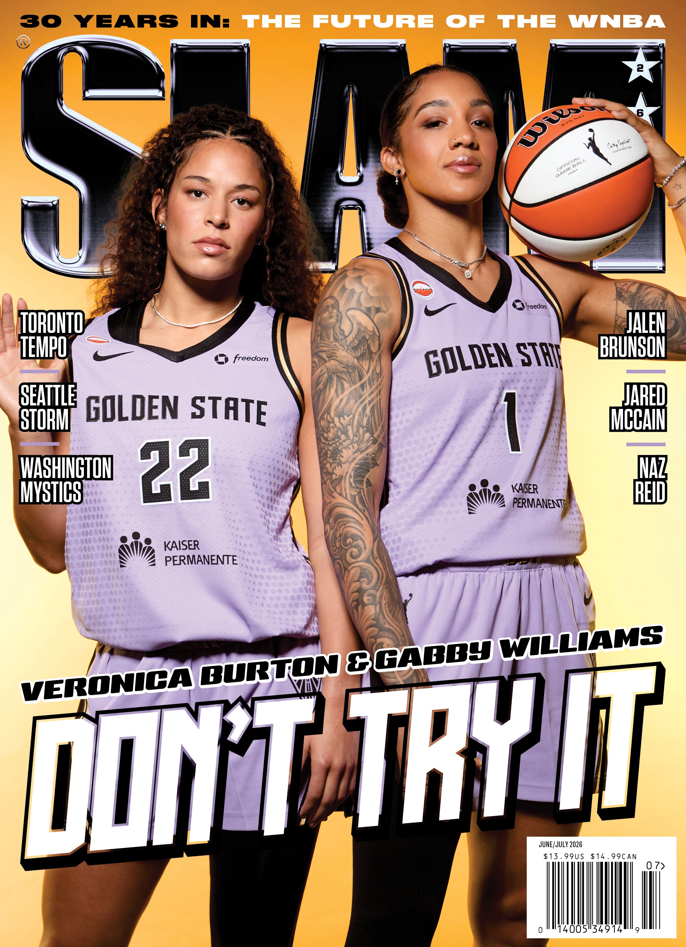 SLAM 262: Veronica Burton + Gabby Williams Magazine (Cover 6 of 6)