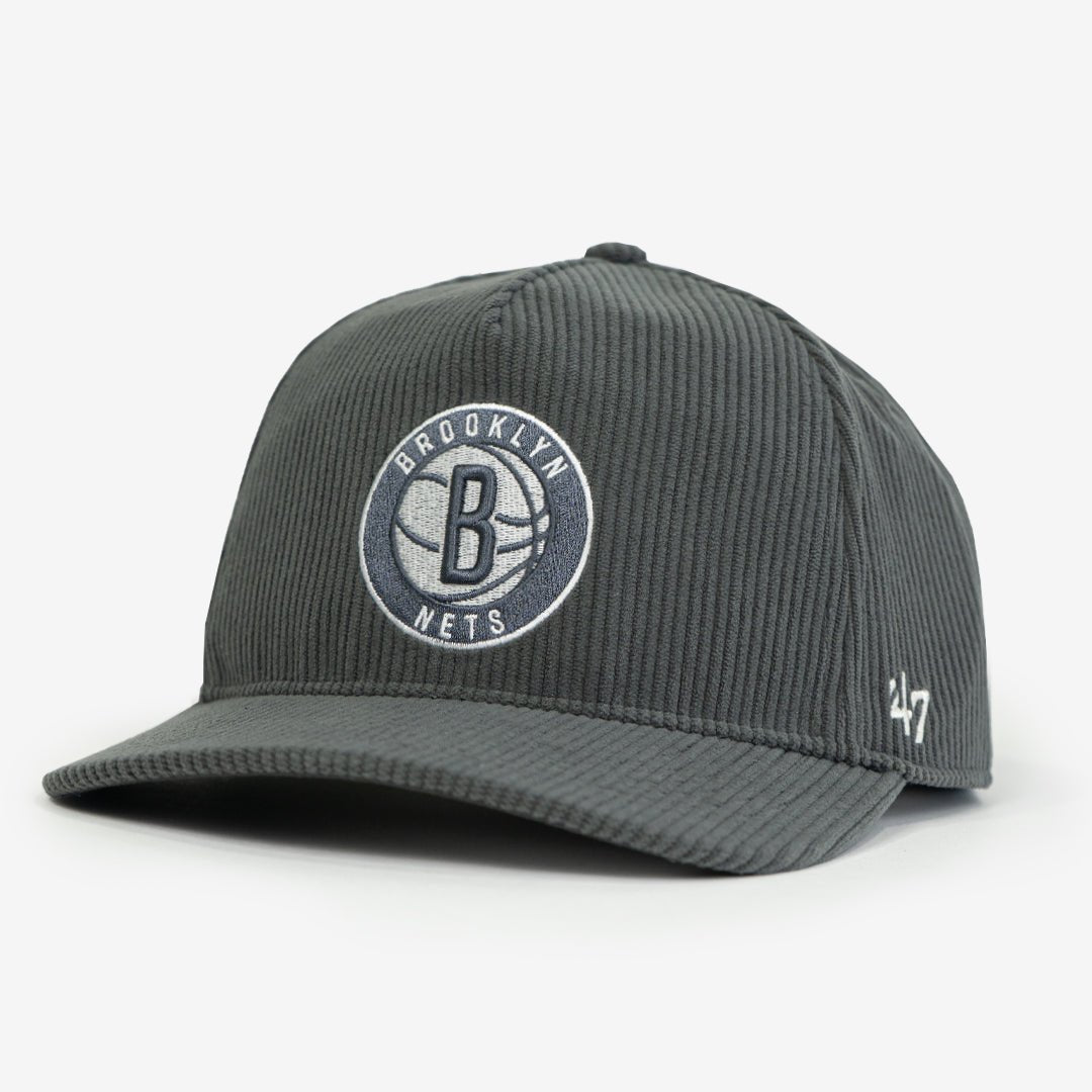 Brooklyn Nets Charcoal Thick Cord '47 Hitch Hat - SLAM Goods