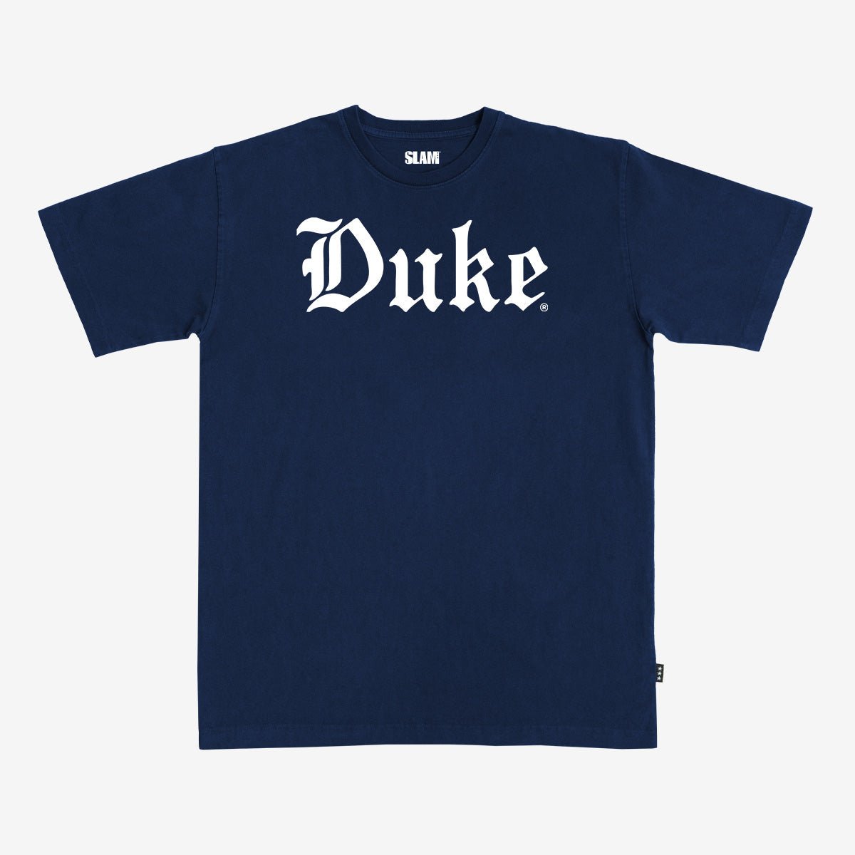 Slam Duke Blue Devils Script Heavy Tee Washed Navy M