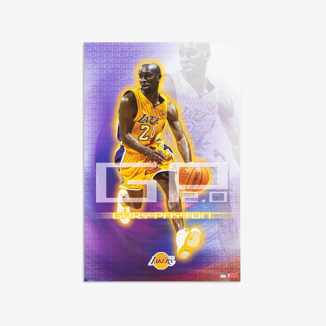 Gary Payton Lakers Vintage Poster - SLAM Goods