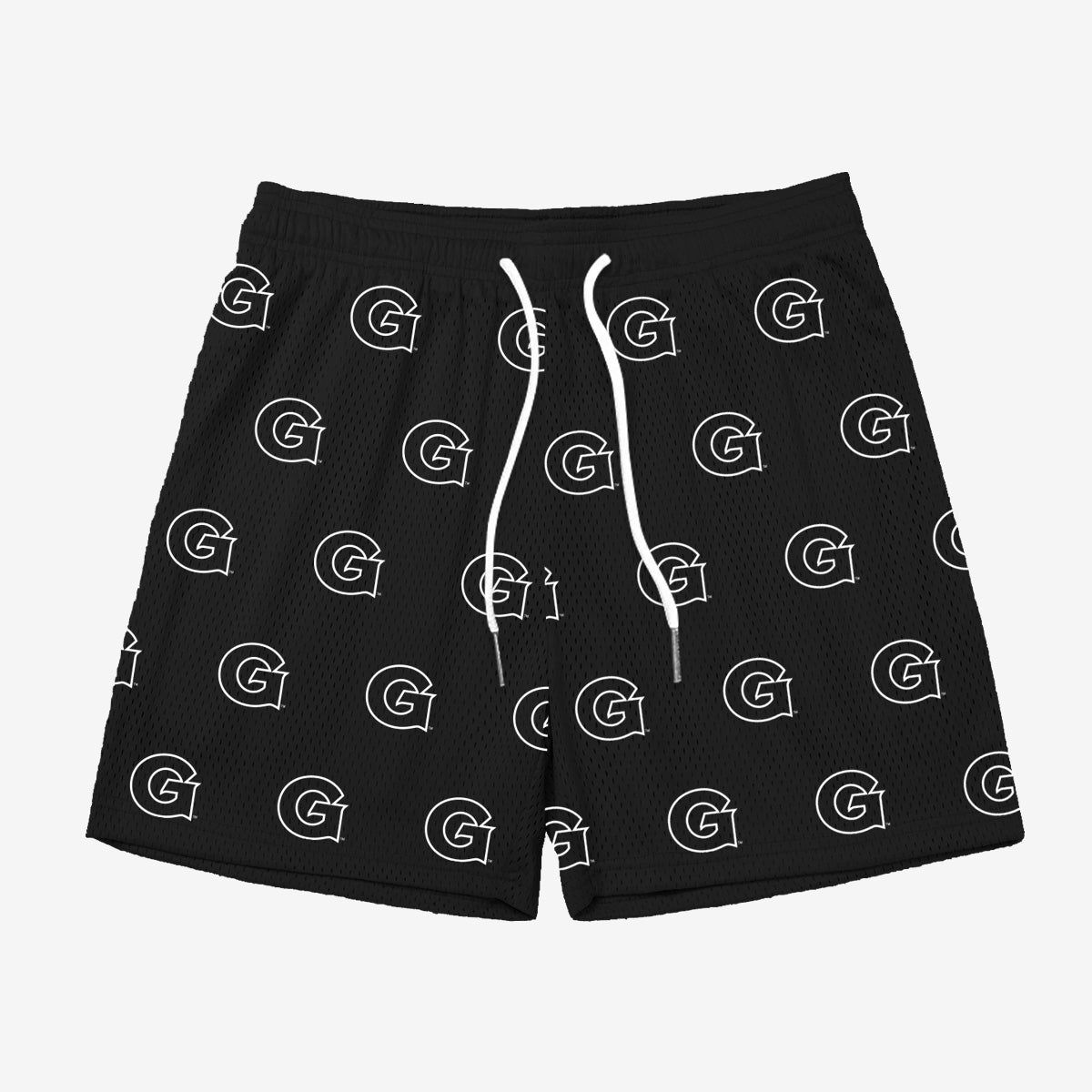 Georgetown Monochromatic All - Over Logo Shorts - SLAM Goods