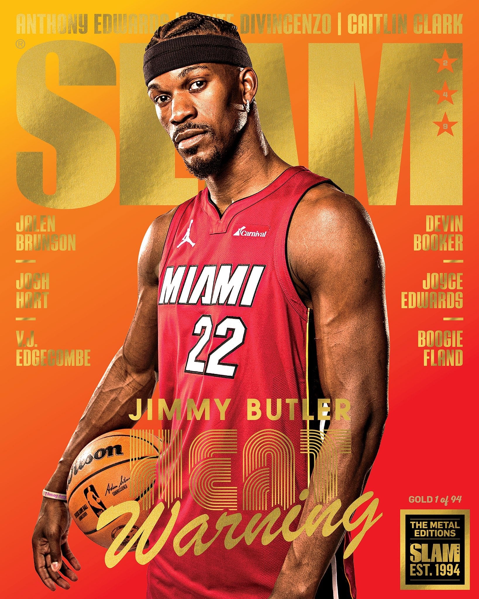 GOLD METAL: SLAM 249 - Jimmy Butler (#d/94) - SLAM Goods