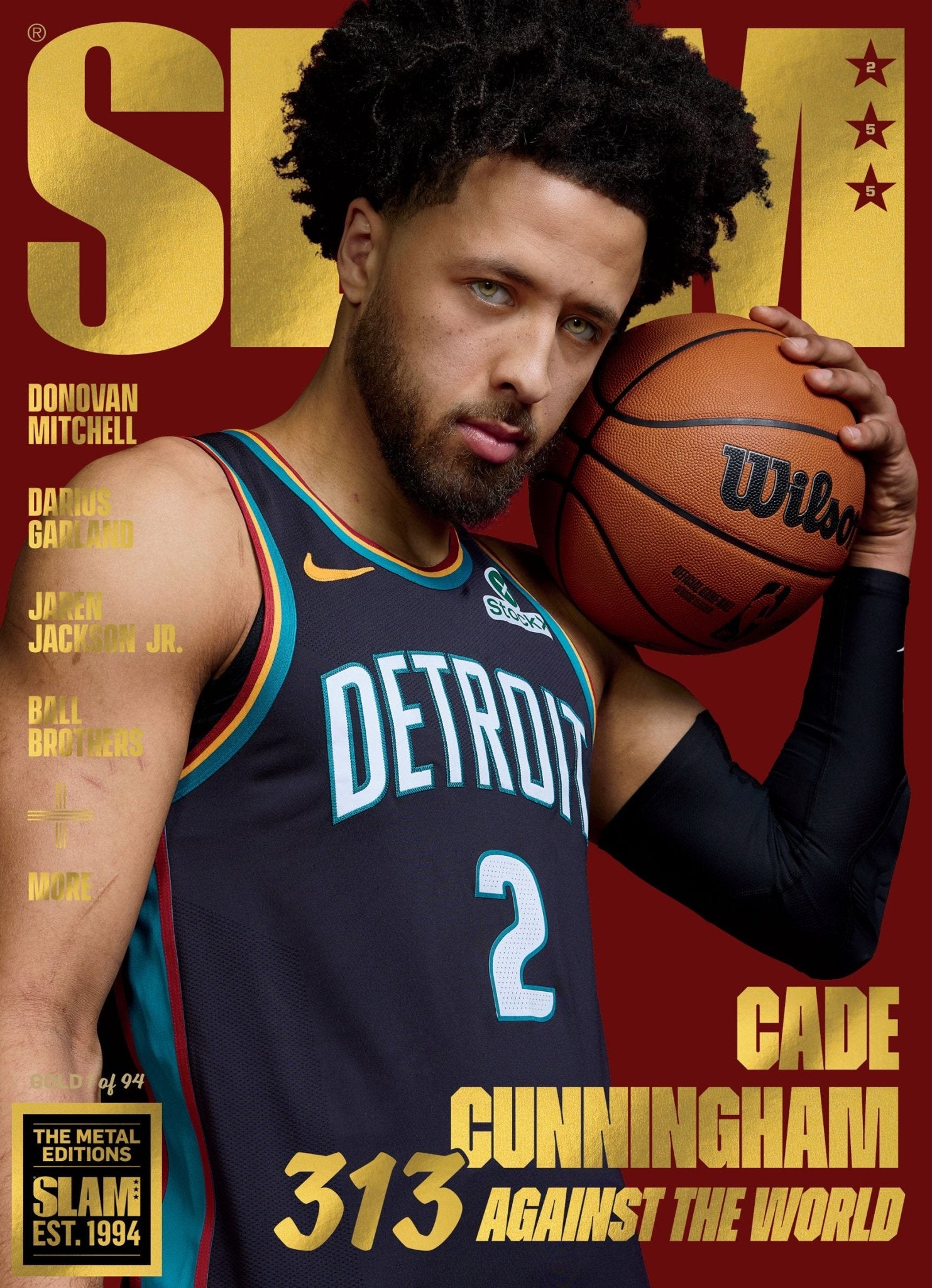 GOLD METAL: SLAM 255 - Cade Cunningham (Cover 4 of 5) - SLAM Goods