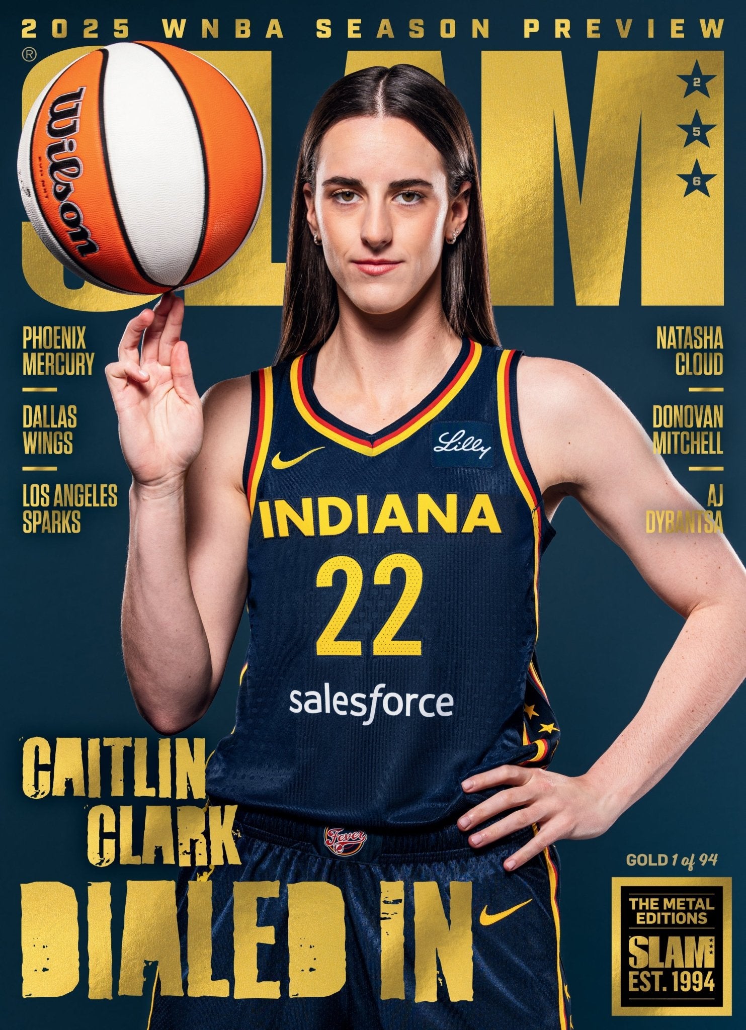 GOLD METAL: SLAM 256 - Caitlin Clark (d/94) - SLAM Goods