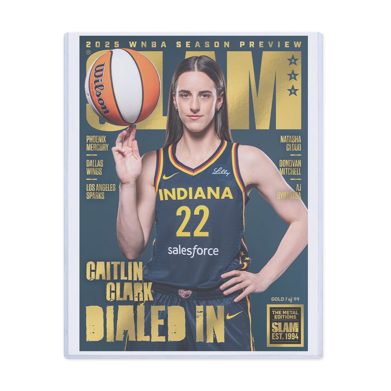 GOLD METAL: SLAM 256 - Caitlin Clark (d/94) - SLAM Goods
