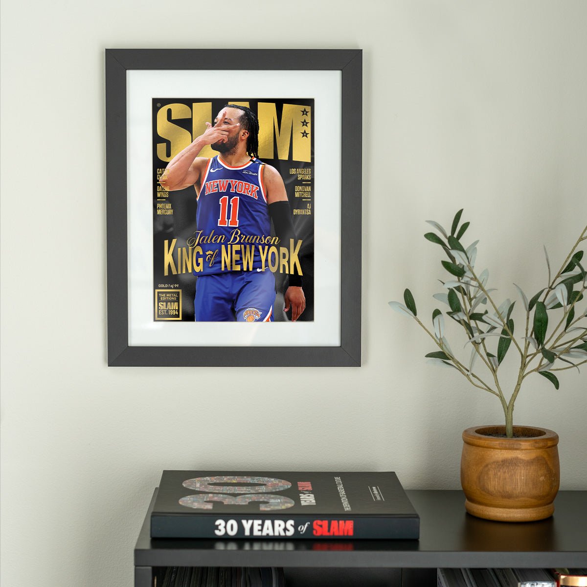GOLD METAL: SLAM 256 - Jalen Brunson (d/94) - SLAM Goods