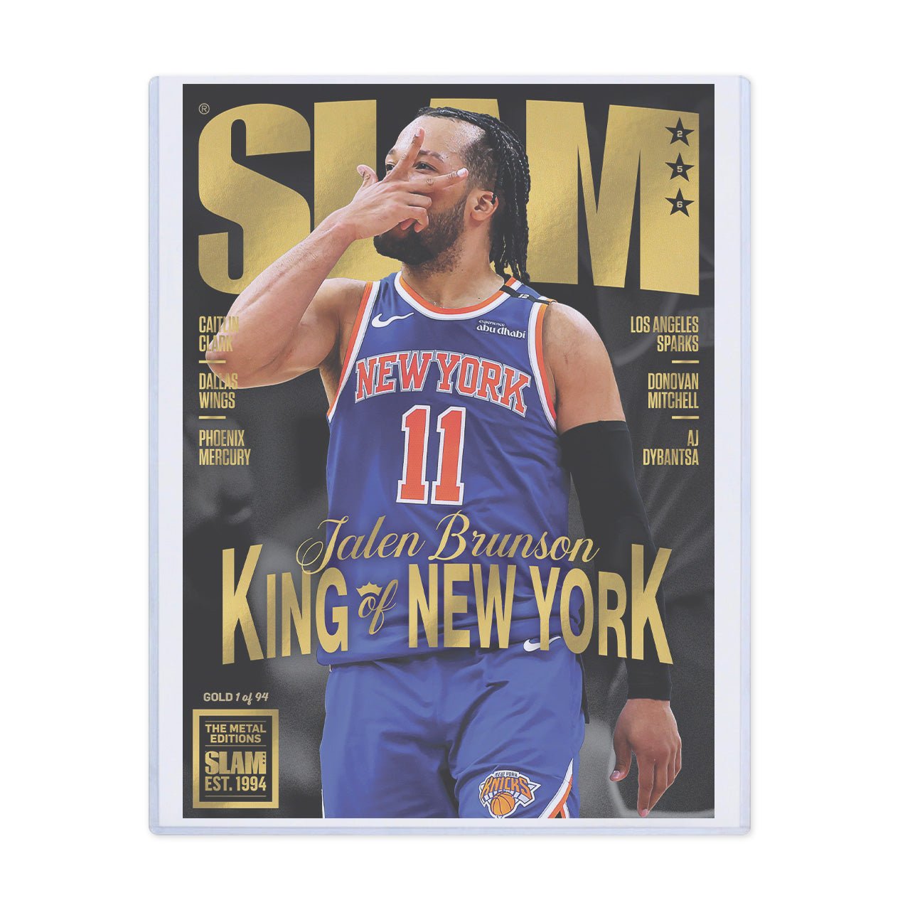 GOLD METAL: SLAM 256 - Jalen Brunson (d/94) - SLAM Goods