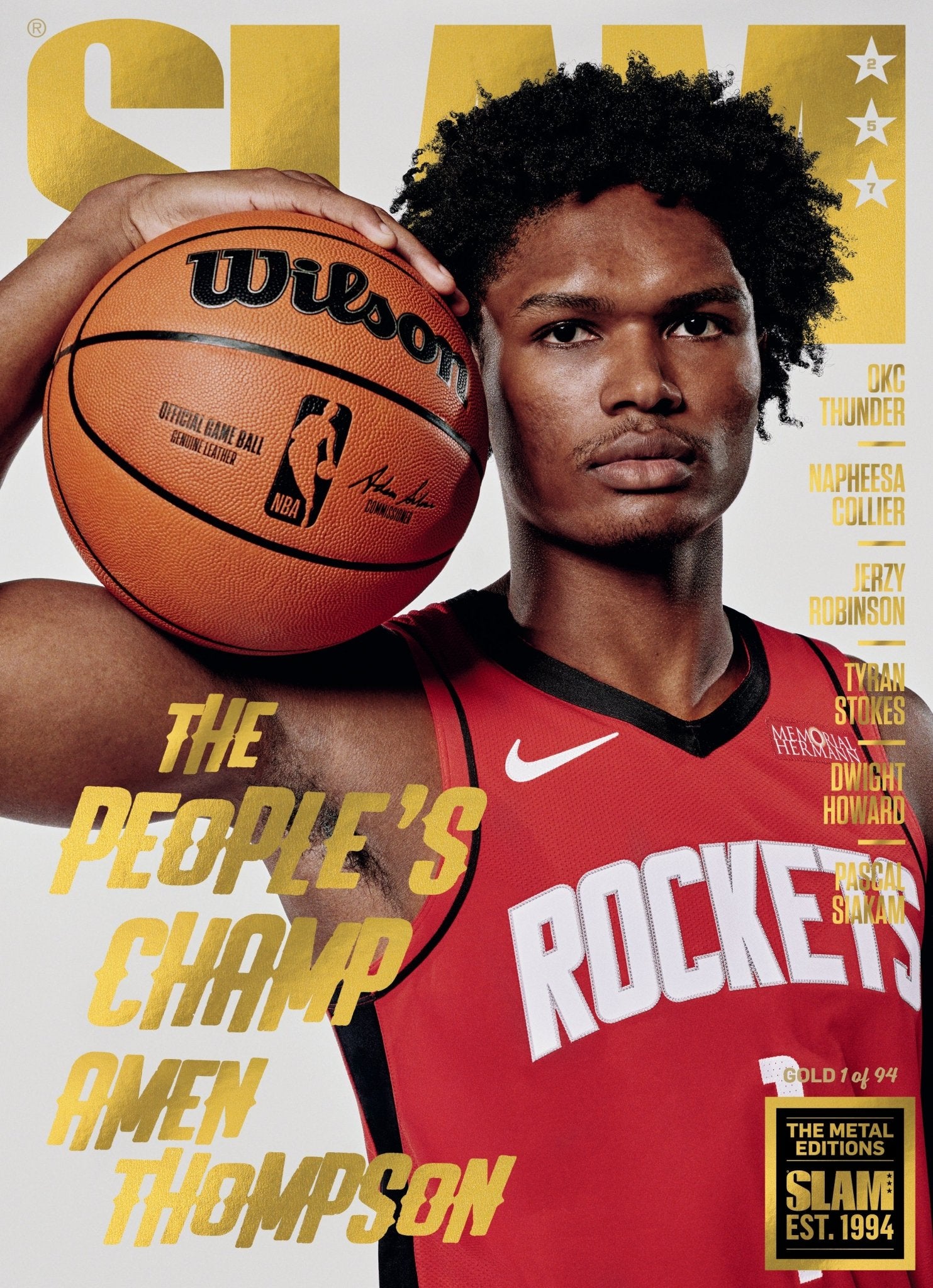 GOLD METAL: SLAM 257 - Amen Thompson Magazine (d/94) - SLAM Goods