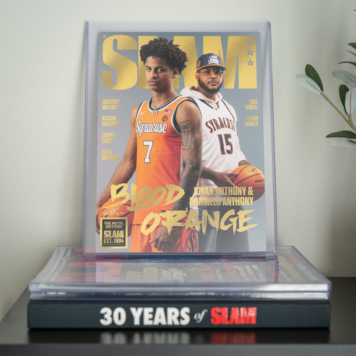GOLD METAL: SLAM 258 - Kiyan + Carmelo Anthony Magazine (d/94) - SLAM Goods