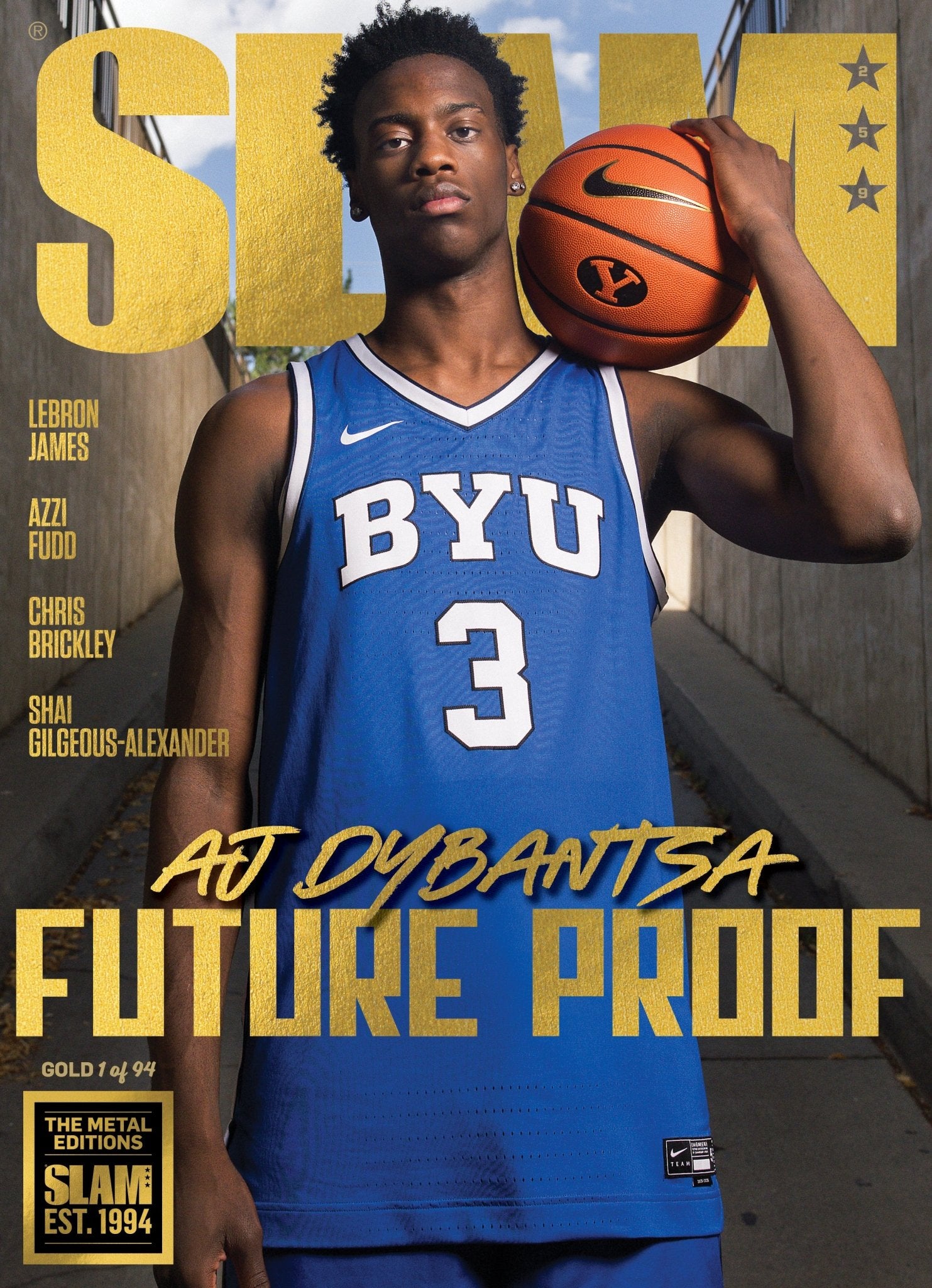 GOLD METAL: SLAM 259 - AJ Dybantsa Magazine (d/94) - SLAM Goods