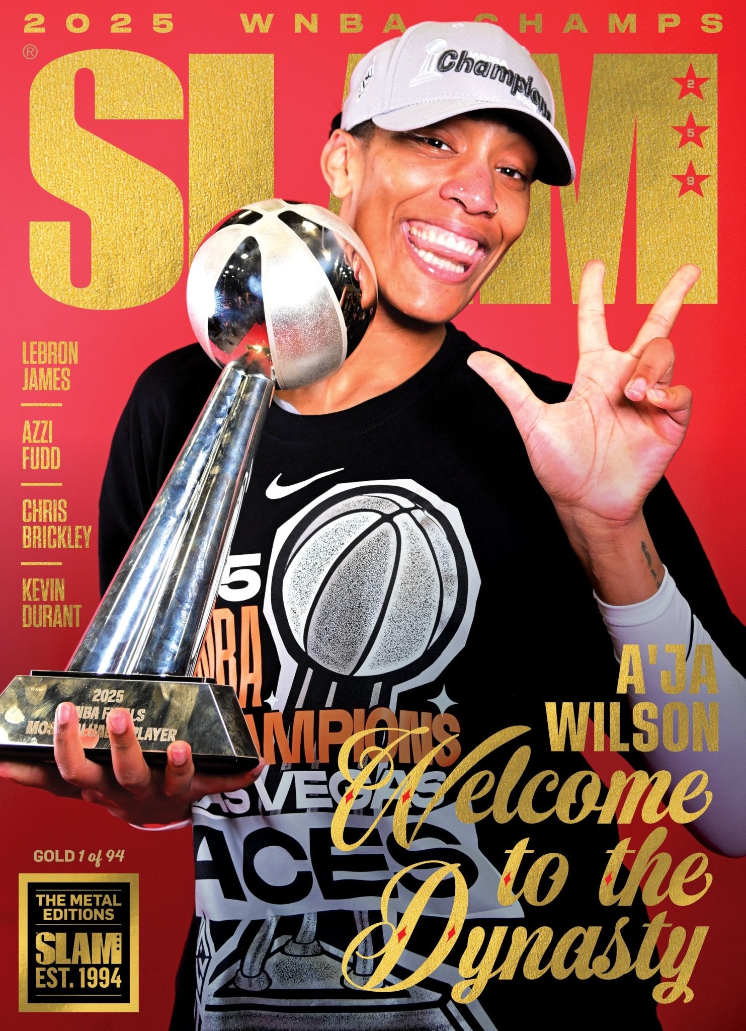 GOLD METAL: SLAM 259 - A'ja Wilson Magazine (d/94) - SLAM Goods