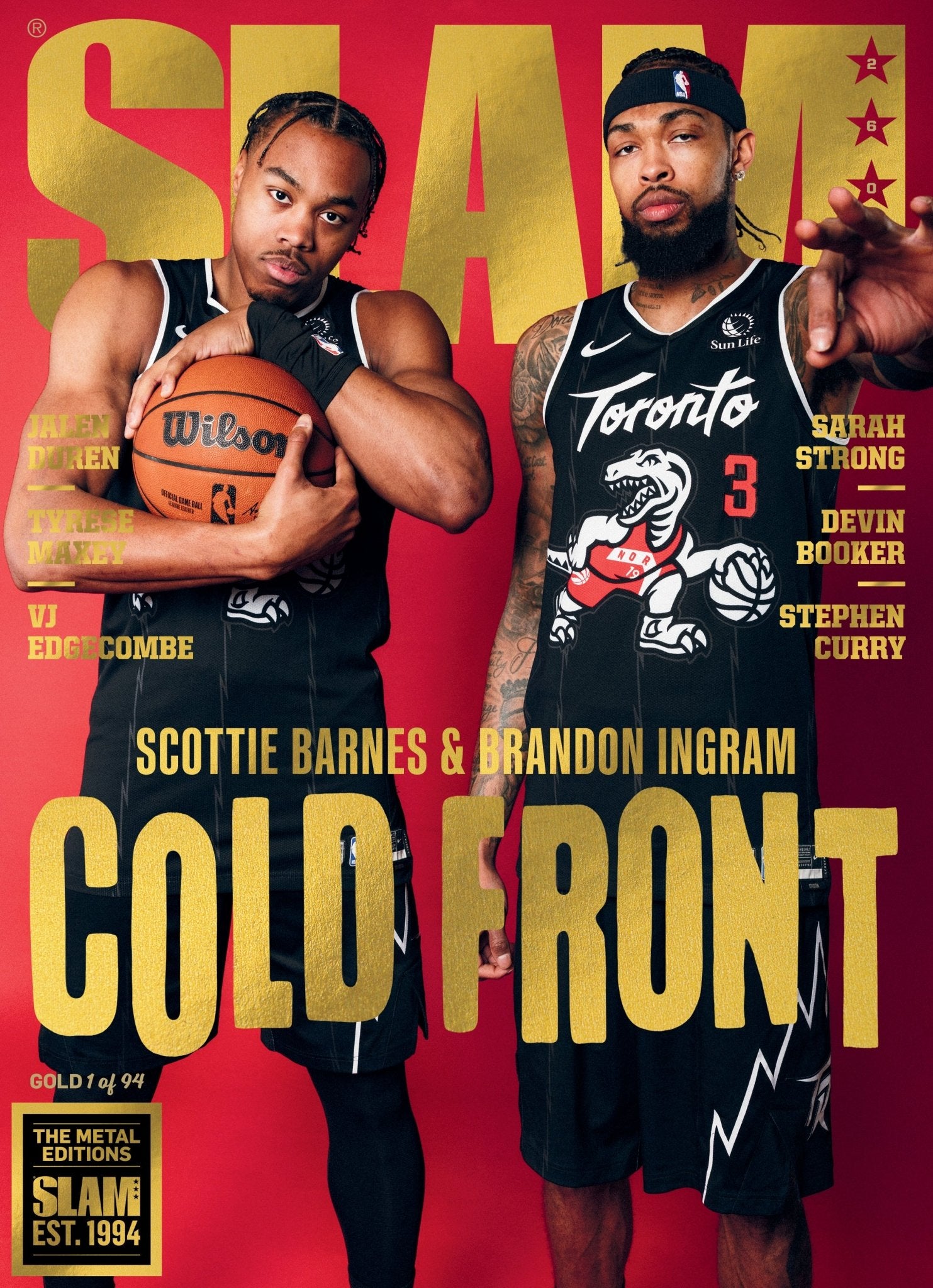 GOLD METAL: SLAM 260 - Scottie Barnes + Brandon Ingram Magazine (d/94) - SLAM Goods