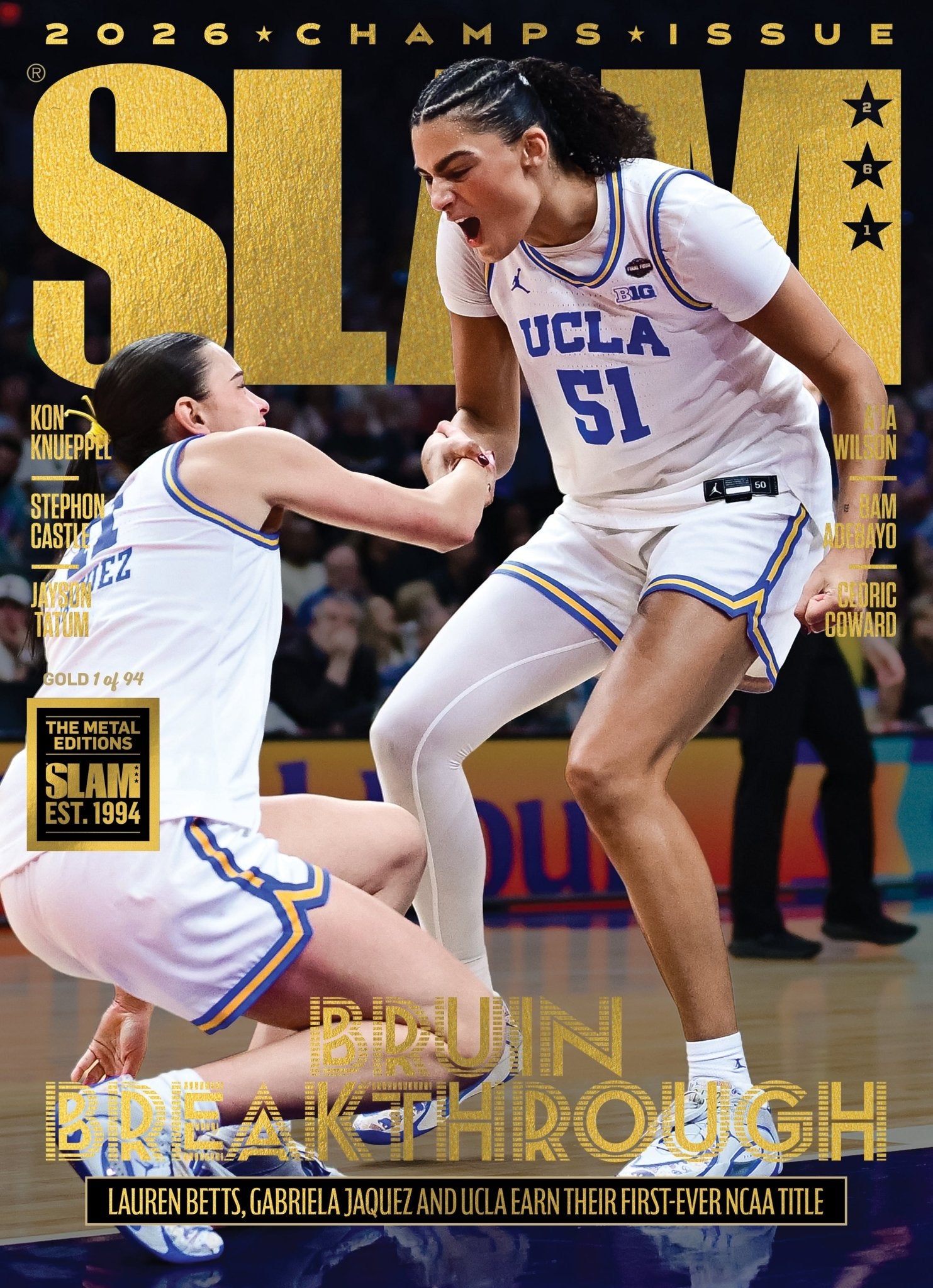 GOLD METAL: SLAM 261: UCLA '26 Women's National Champions Magazine (d/94) - SLAM Goods