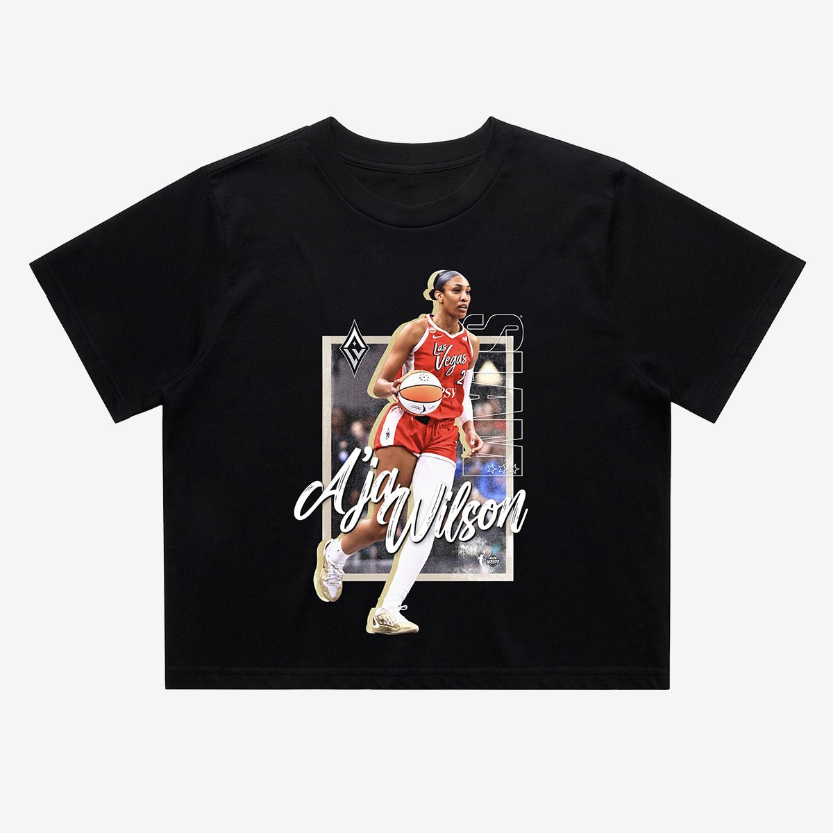 Las Vegas Aces Player Crop Tee - A'ja Wilson (SLAM 262) - SLAM Goods