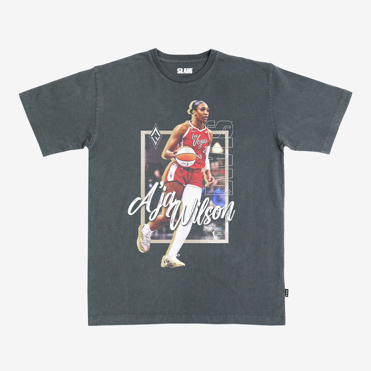 Las Vegas Aces Player Heavy Tee - A'ja Wilson (SLAM 262) - SLAM Goods