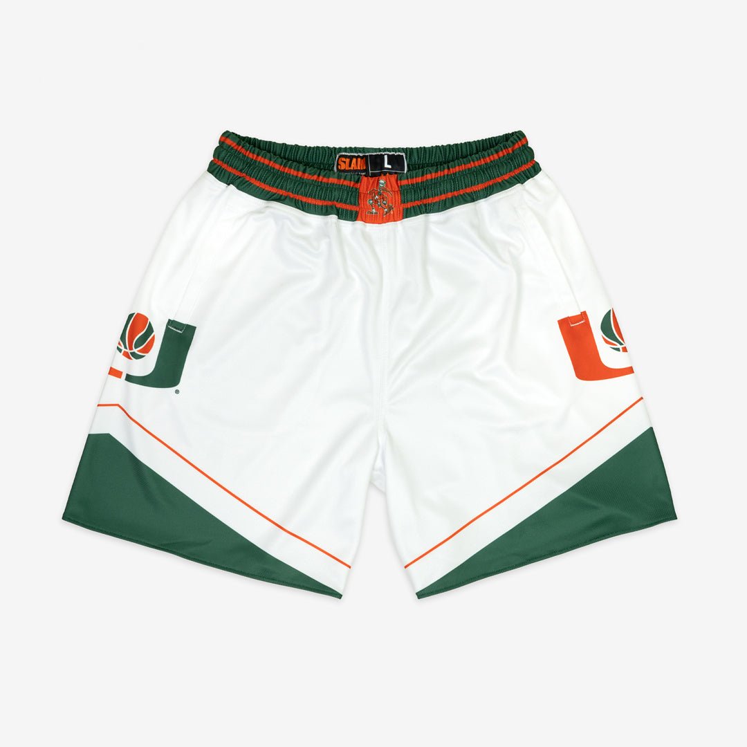 Miami hurricanes Adidas basketball shops short