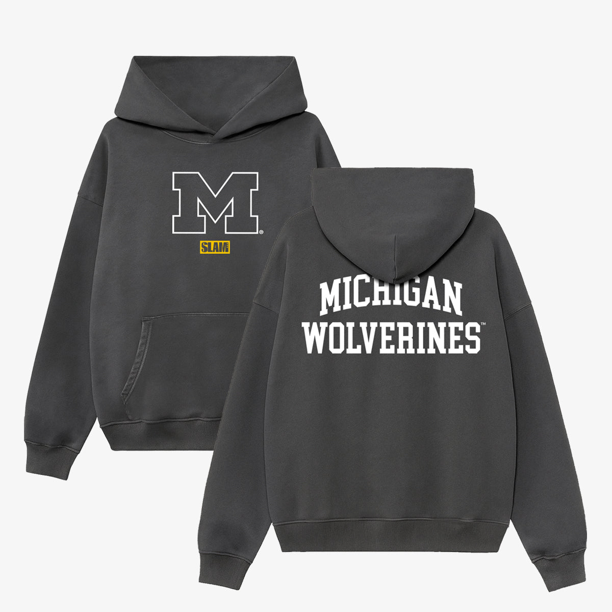 Michigan Monochromatic Washed Hoodie - SLAM Goods