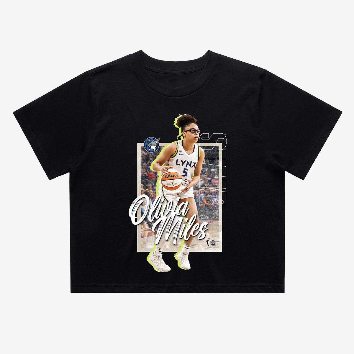 Minnesota Lynx Player Crop Tee - Olivia Miles (SLAM 262) - SLAM Goods
