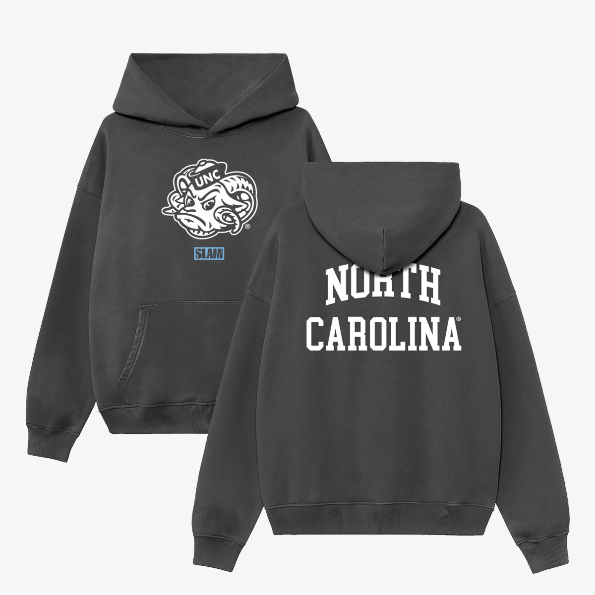 North Carolina Monochromatic Washed Hoodie - SLAM Goods