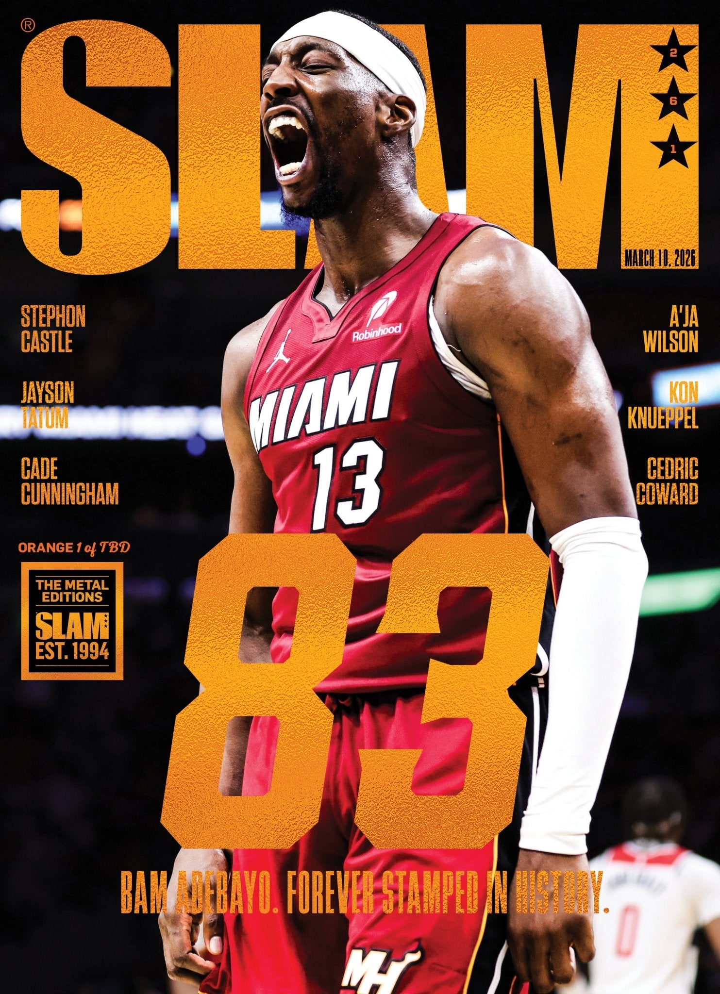 ORANGE METAL: SLAM 261: Bam Adebayo Magazine (d/TBD) - SLAM Goods
