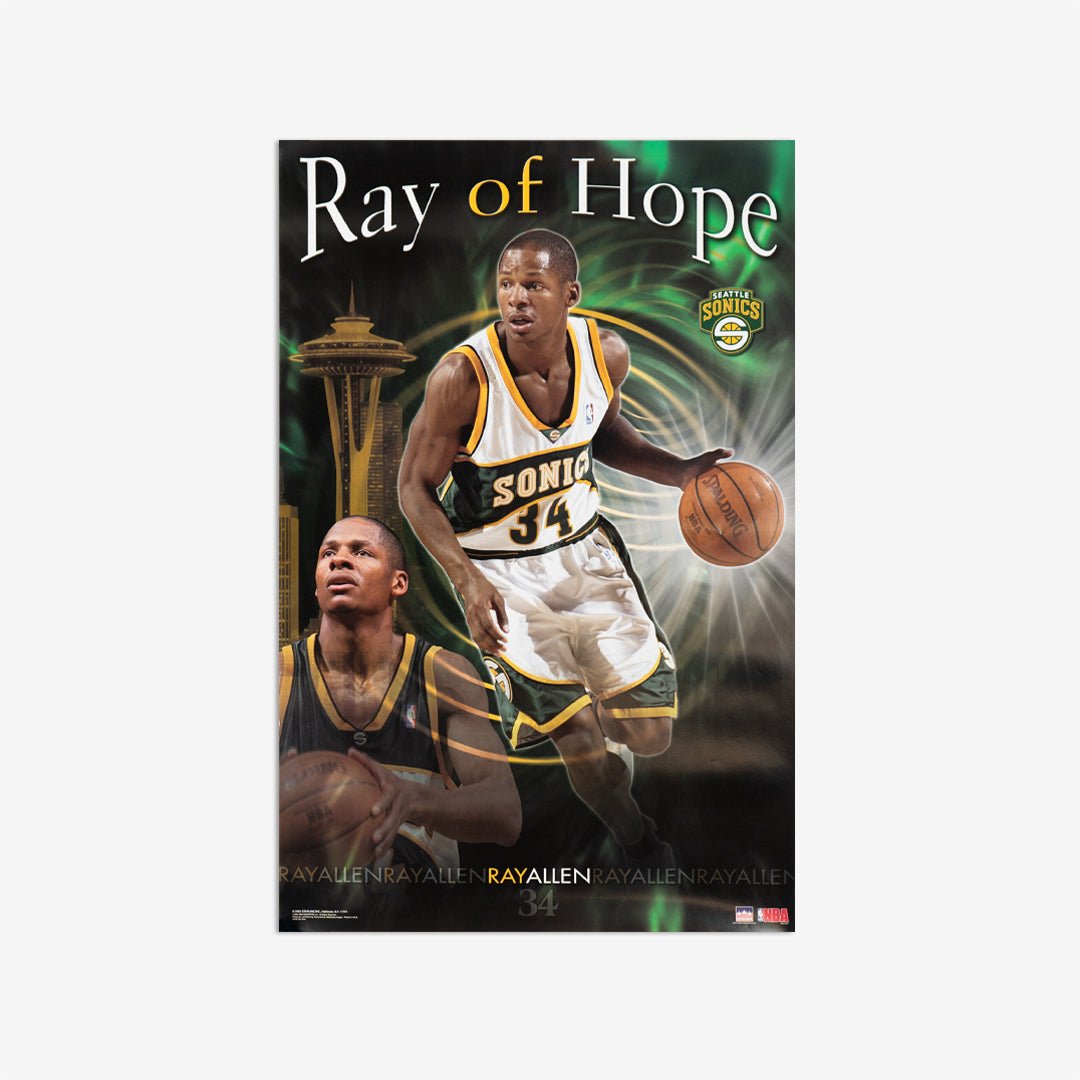 Ray Allen Sonics Vintage Poster - SLAM Goods