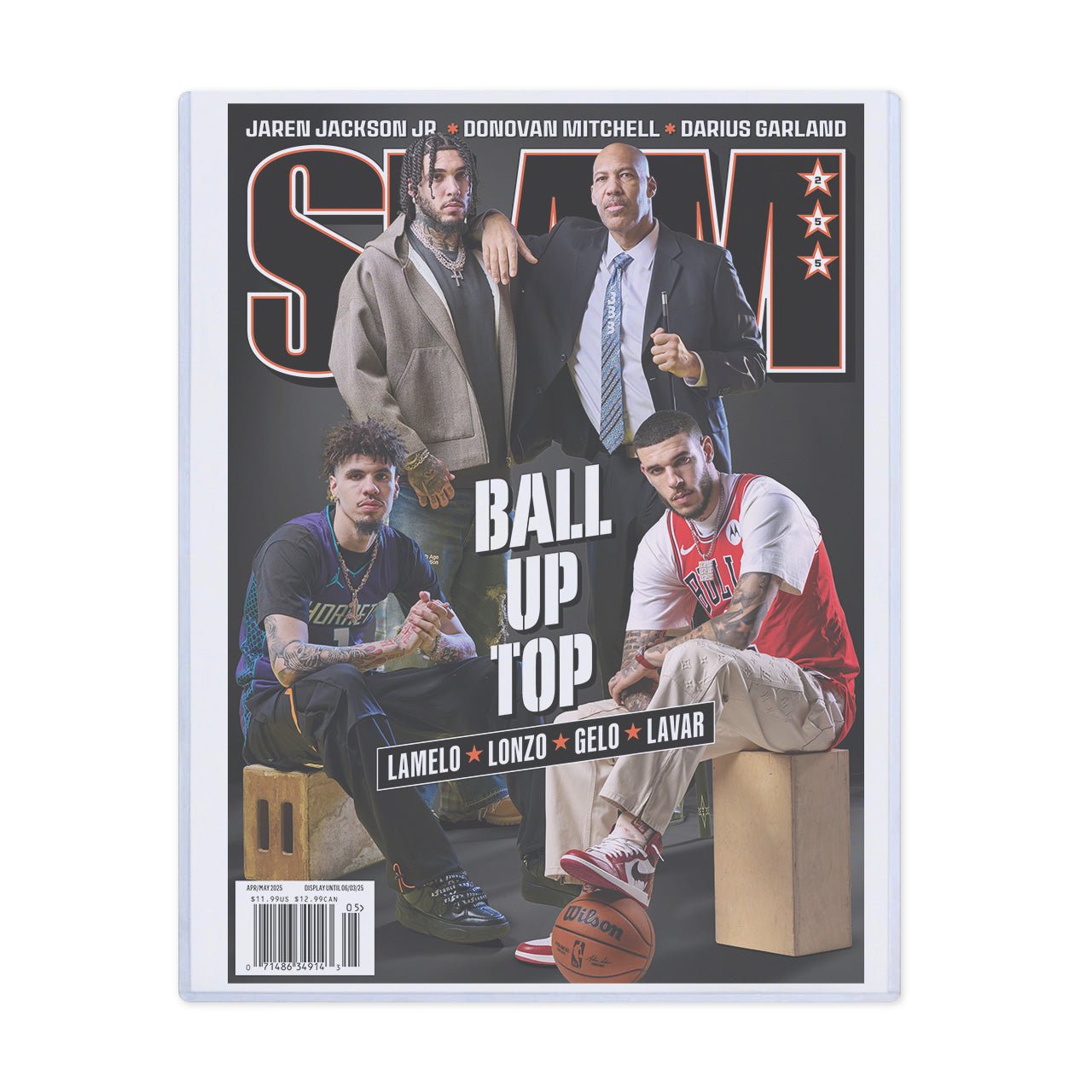SLAM 255: LaMelo, Lonzo, LiAngelo, LaVar (Cover 1 of 4) - SLAM Goods