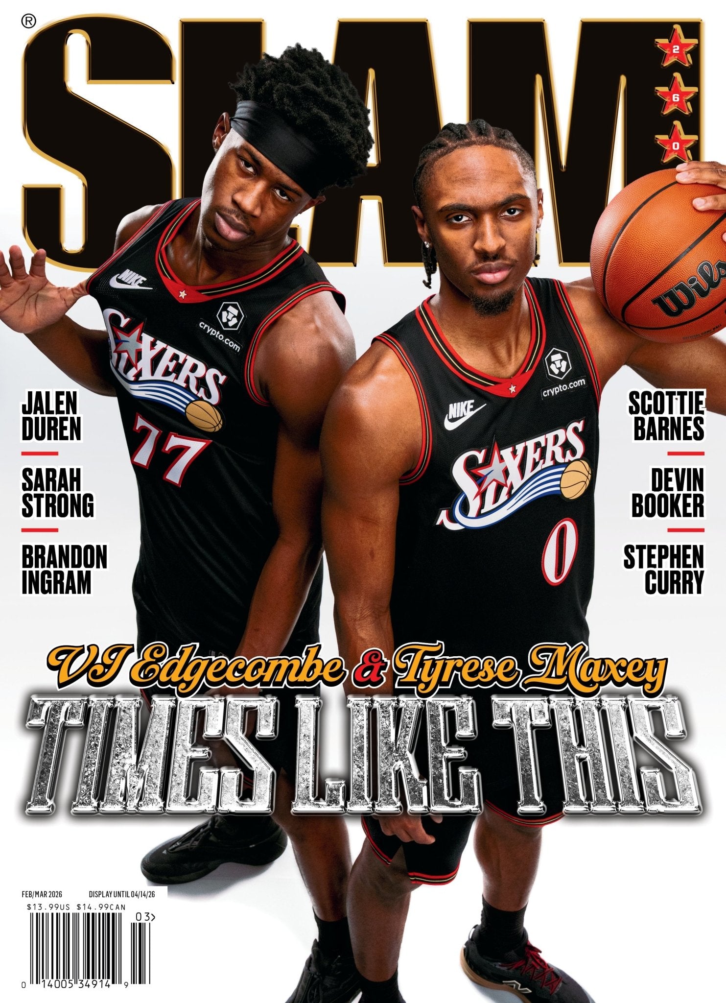 SLAM 260: Tyrese Maxey + VJ Edgecombe Magazine (Cover 2 of 7) - SLAM Goods