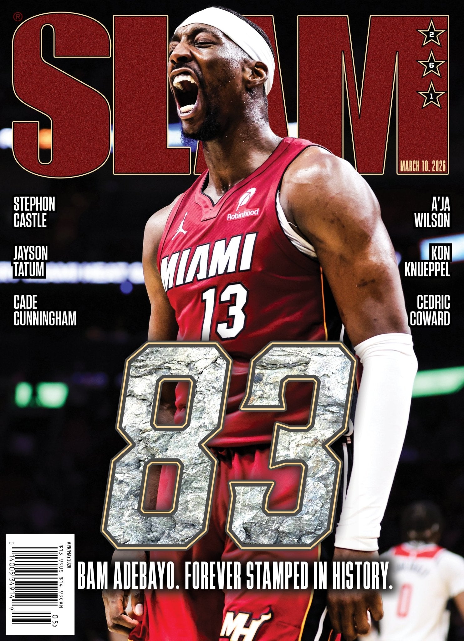 SLAM 261: Bam Adebayo Magazine (Cover 1 of 4) - SLAM Goods