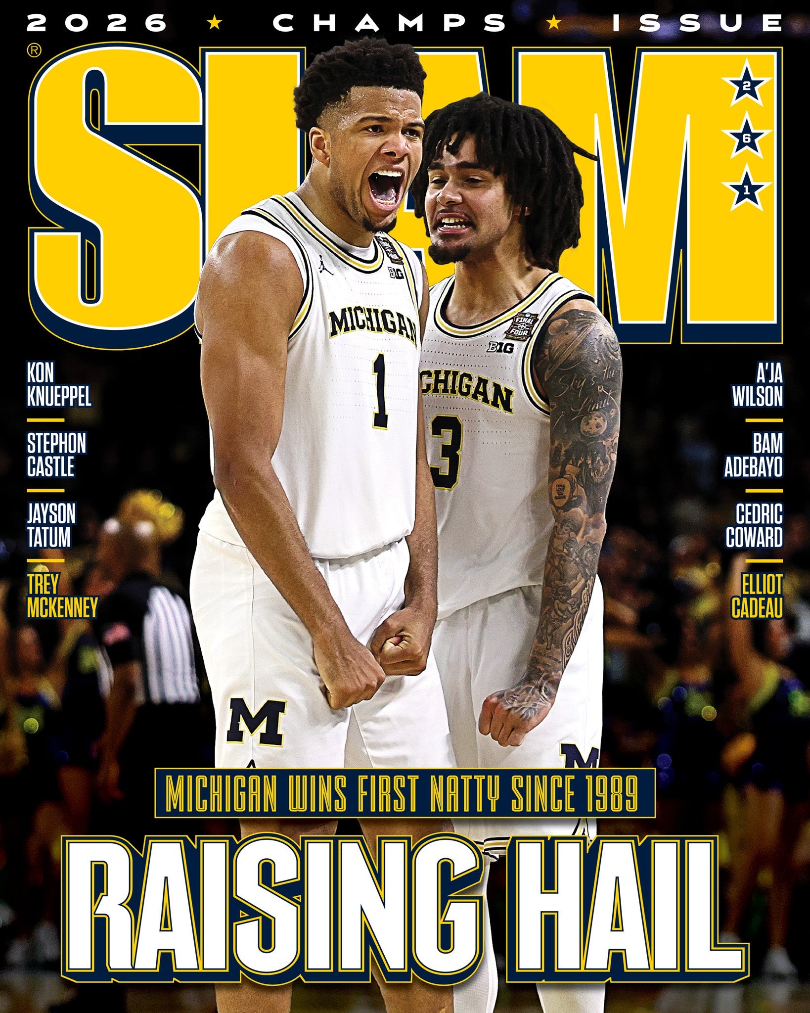 SLAM 261: Michigan '26 Men's National Champions Magazine (Cover 5 of 6) - SLAM Goods