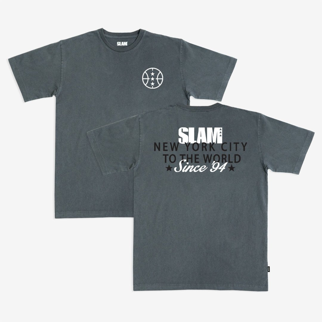 SLAM Baseline Script Heavy Tee - SLAM Goods