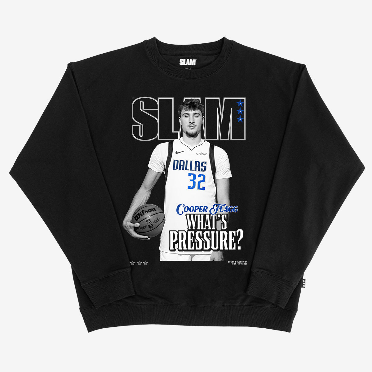 SLAM Cover Crewneck - Cooper Flagg (SLAM 258) (Black and White Edition) - SLAM Goods
