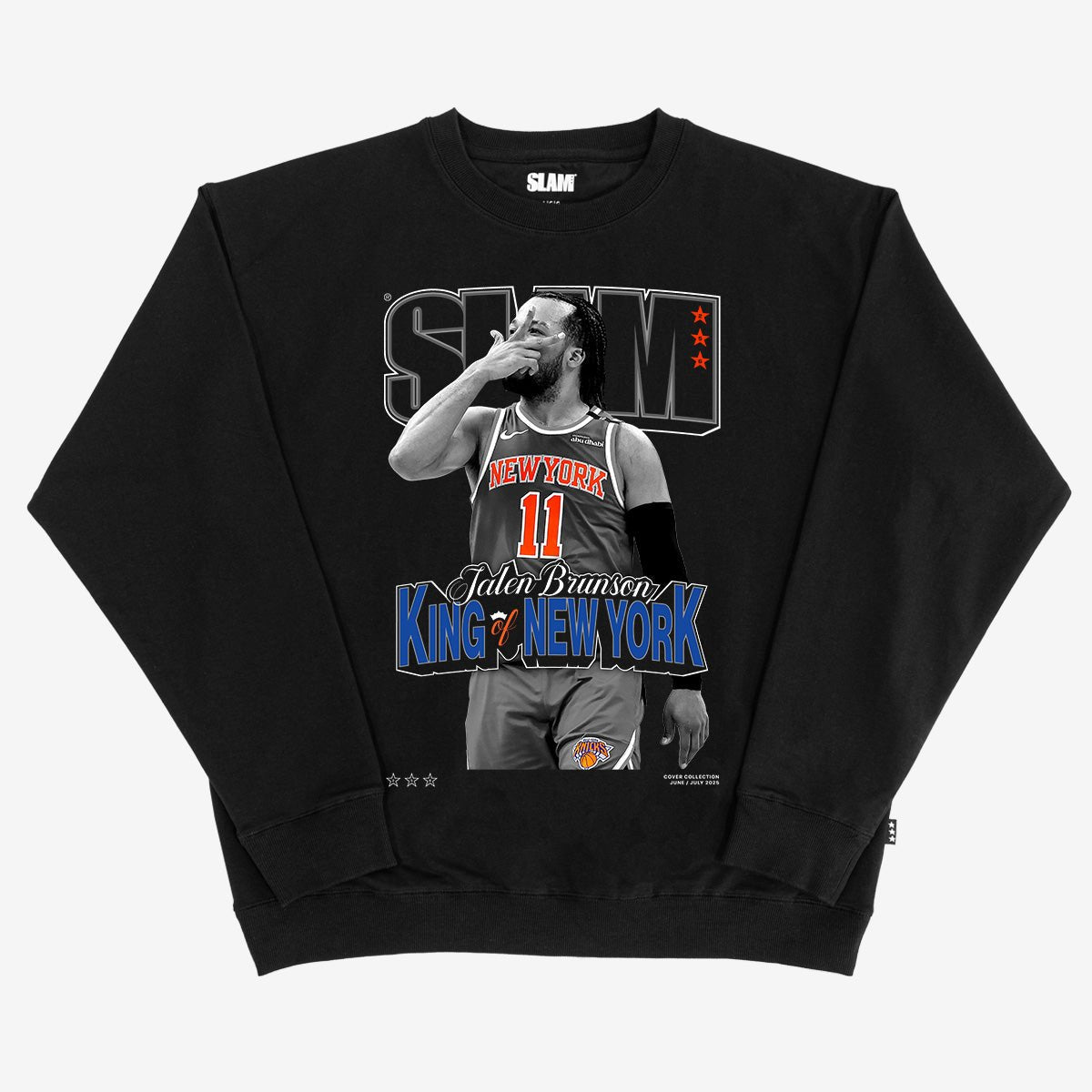SLAM Cover Crewneck - Jalen Brunson (SLAM 256) (Black and White Edition) - SLAM Goods