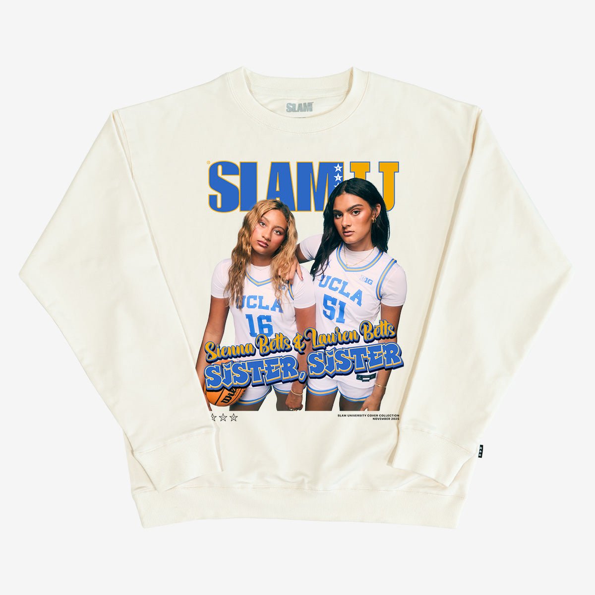 SLAM Cover Crewneck - Sienna + Lauren Betts (SLAMU 12) - SLAM Goods