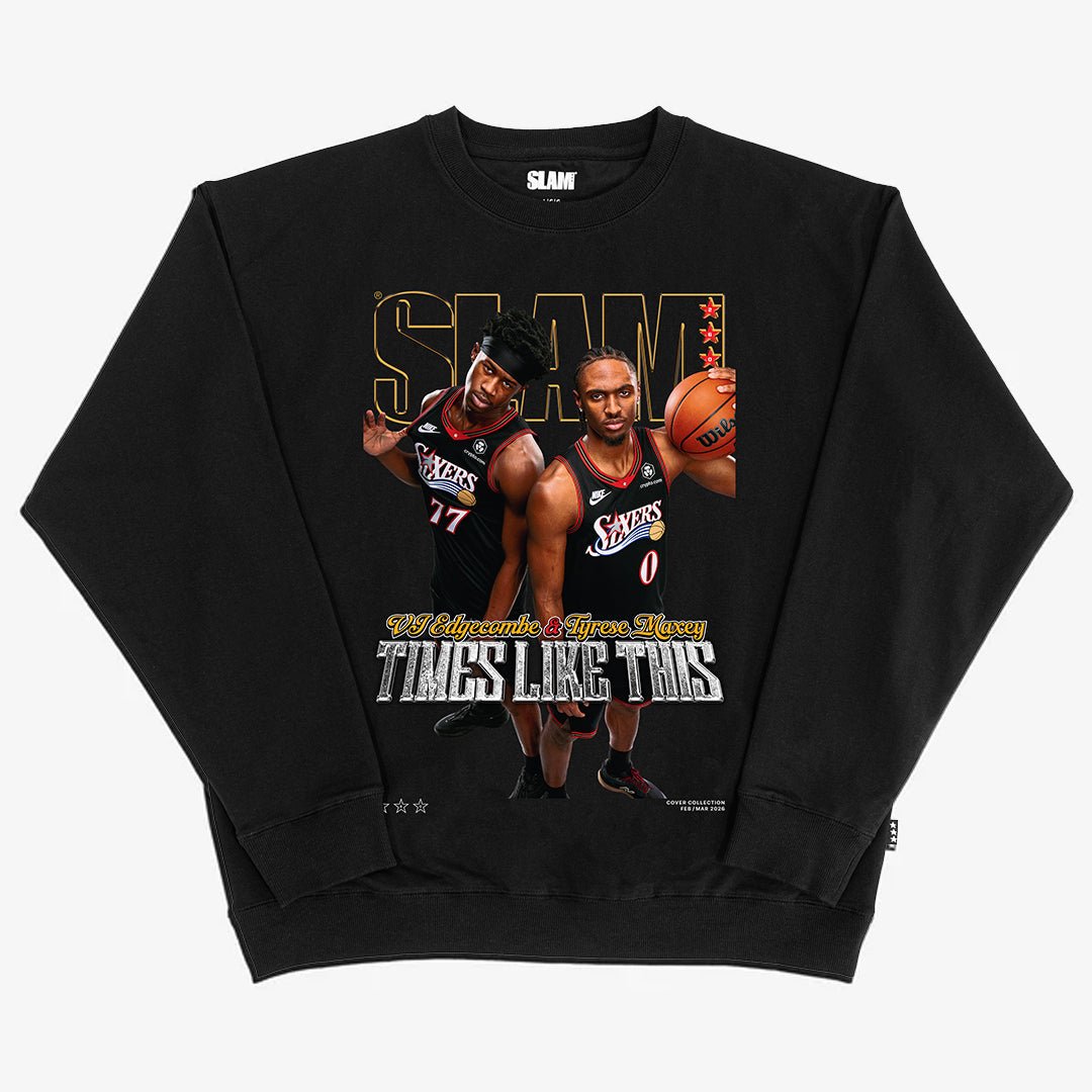 SLAM Cover Crewneck - Tyrese Maxey + VJ Edgecombe (SLAM 260) - SLAM Goods