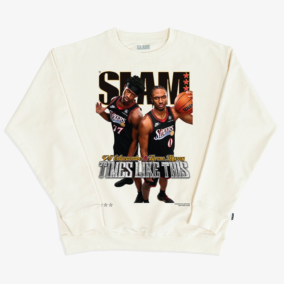 SLAM Cover Crewneck - Tyrese Maxey + VJ Edgecombe (SLAM 260) - SLAM Goods
