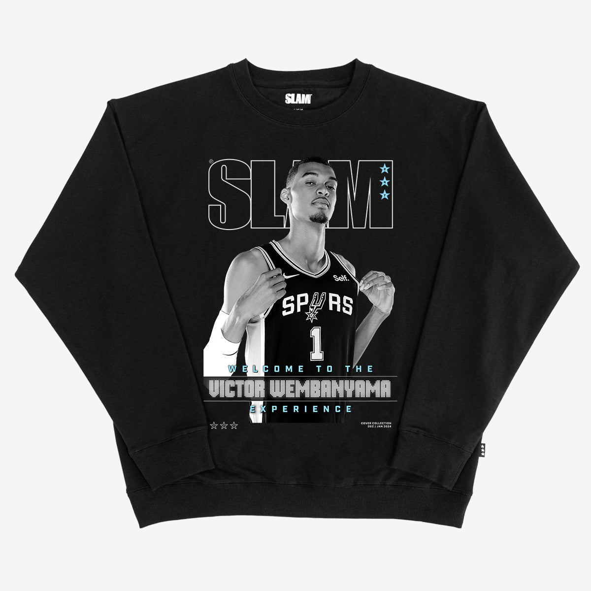 SLAM Cover Crewneck - Victor Wembanyama (SLAM 247) (Black and White Edition) - SLAM Goods