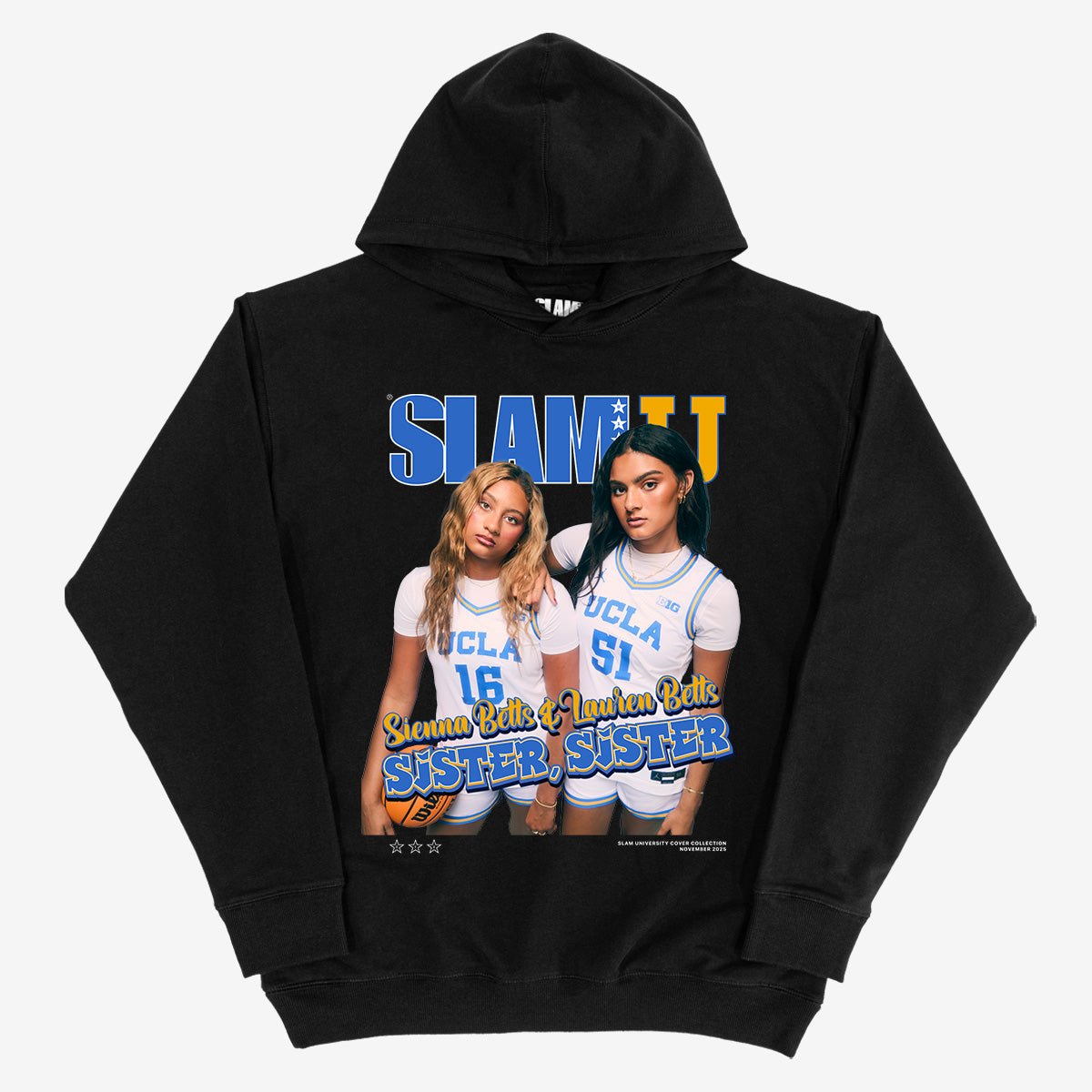 SLAM Cover Hoodie - Sienna + Lauren Betts (SLAMU 12) - SLAM Goods